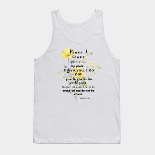 John 14:27 Famous Bible Verse Tank Top